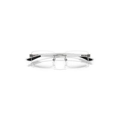 Ray Ban Rb8423 Optics Eyeglasses Gunmetal Frame Clear Lenses Polarized 54-18 In Gray