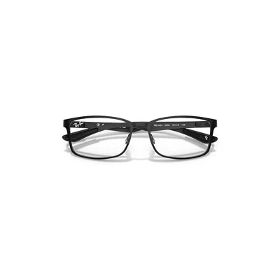 Ray Ban Rb8424 Optics Eyeglasses Black Frame Clear Lenses Polarized 57-18
