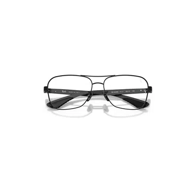 Ray Ban Rb8436m Optics Scuderia Ferrari Collection Eyeglasses Dark Carbon Frame Clear Lenses Polarized 58-15