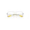 Ray Ban Rb8436m Optics Scuderia Ferrari Collection Eyeglasses Light Carbon Frame Clear Lenses Polarized 58-1 In Light Carbon