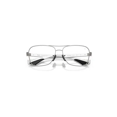Ray Ban Rb8436m Optics Scuderia Ferrari Collection Eyeglasses Light Carbon Frame Clear Lenses Polarized 58-1