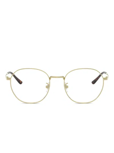 Ray Ban Rb8778d Metal-frame Glasses In Gold