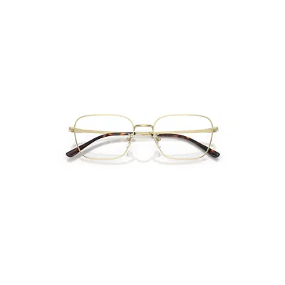Ray Ban Rb8784d Titanium Optics Eyeglasses Pale Gold Frame Clear Lenses Polarized 54-18