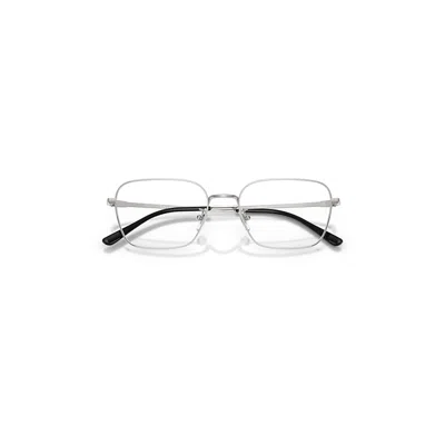 Ray Ban Rb8784d Titanium Optics Eyeglasses Silver Frame Clear Lenses Polarized 54-18