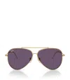 Ray Ban Ray-ban Womens Gold Rbr0101s Aviator Reverse Pilot-frame Metal Sunglasses