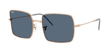 Ray Ban Rbr0104s Quadrata Reverse 92023a Occhiali Da Sole Oro Per Donna In Gray