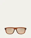 Ray Ban Rbr0501s Boyfriend Reverse Sunglasses, 56mm In Dark Brown
