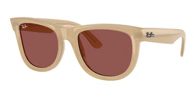 Ray Ban Rbr0502s Wayfarer Reverse 678069 Men's Sunglasses Brown Size 50 In Neutral