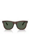 Ray Ban Ray-ban Womens Brown Rbr0502s Wayfarer Reverse Square-frame Injected Sunglasses In Brown
