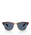 Ray Ban Unisex Clubmaster Reverse Sunglasses, Rbr0504s In Gold