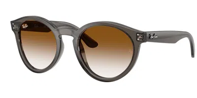Ray Ban Rbr0505s 6707cb Occhiali Da Sole Grigi Per Uomo In Brown