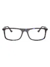 Ray Ban Rectangle-frame Glasses In Black
