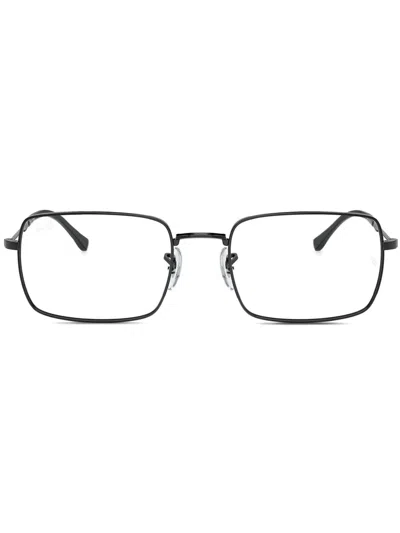 Ray Ban Rectangle-frame Glasses In Black