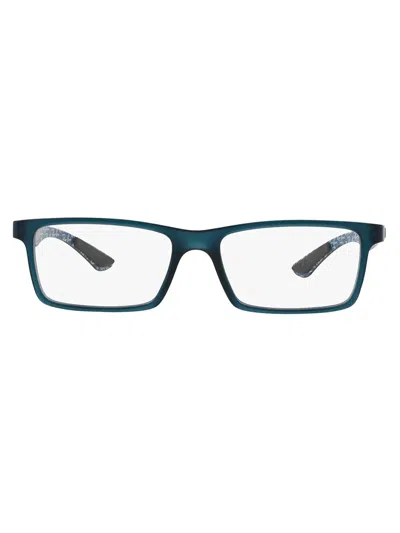 Ray Ban Rectangle-frame Glasses In Blue