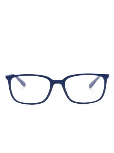 Ray Ban Rectangle-frame Glasses In Blue