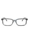 Ray Ban Rectangle-frame Glasses In Gray