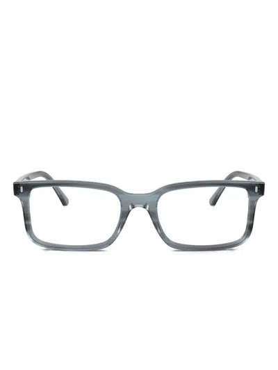 Ray Ban Rectangle-frame Glasses In Gray