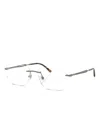 Ray Ban Rectangle-frame Glasses In Gray