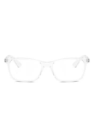 Ray Ban Rectangle-frame Glasses In Gray