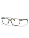 Ray Ban Rectangle-frame Glasses In Green