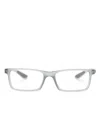 Ray Ban Rectangle-frame Glasses In Grey