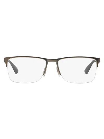 Ray Ban Rectangle-frame Glasses In Black