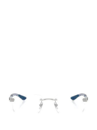 Ray Ban Rectangle Frame Glasses In Purple