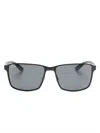 Ray Ban Rectangle-frame Sunglasses In Black