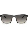 Ray Ban Rectangle-frame Sunglasses In Black