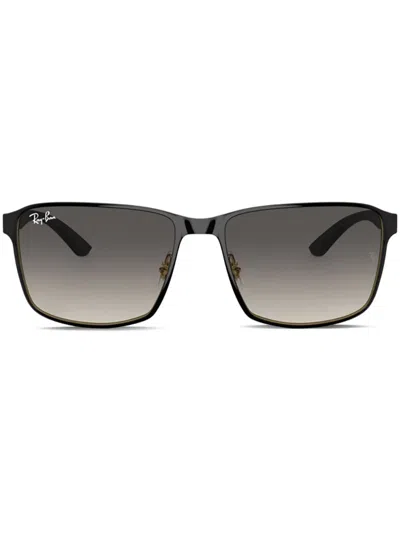 Ray Ban Rectangle-frame Sunglasses In Black
