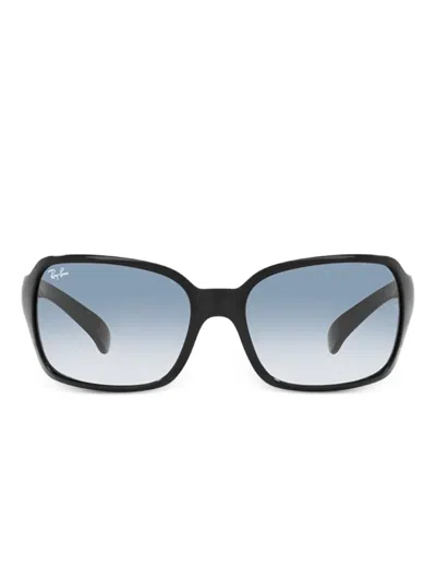 Ray Ban Rectangle-frame Sunglasses In Black