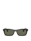 Ray Ban Rectangle-frame Sunglasses In Black