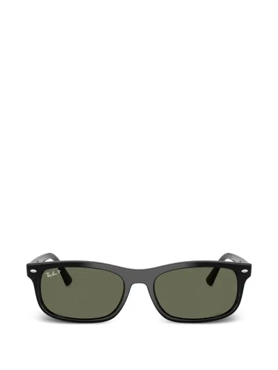 Ray Ban Rectangle-frame Sunglasses In Black