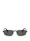 Ray Ban Rectangle-frame Sunglasses In Black