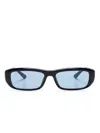 Ray Ban Rectangle-frame Sunglasses In Black