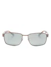 Ray Ban Rectangle-frame Sunglasses In Brown