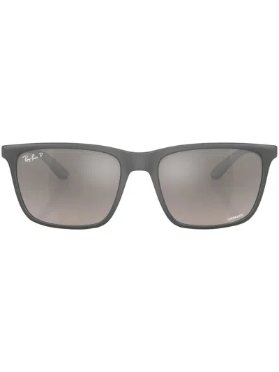 Ray Ban Rectangle-frame Sunglasses In Grau