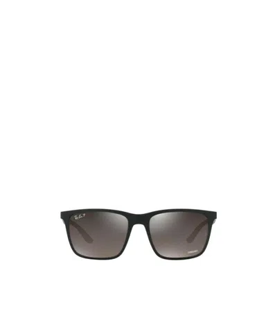 Ray Ban Rectangle-frame Sunglasses In Gray