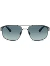 Ray Ban Rectangle-frame Sunglasses In Grey