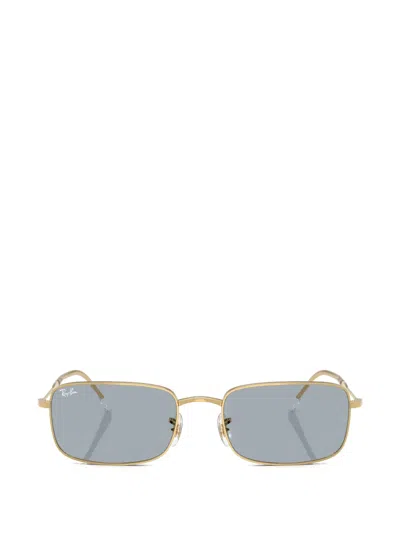 RAY BAN RECTANGLE-FRAME SUNGLASSES