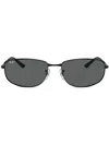 Ray Ban Sonnenbrille Mit Eckigem Gestell In Schwarz