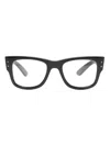 Ray Ban Rectangle-frame Tortoiseshell-effect Glasses In Black