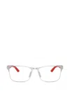 Ray Ban Rectangle Glasses In Silver
