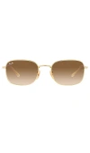 Ray Ban Sonnenbrille In Metallic Gold