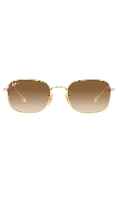 Ray Ban Sonnenbrille In Metallic Gold
