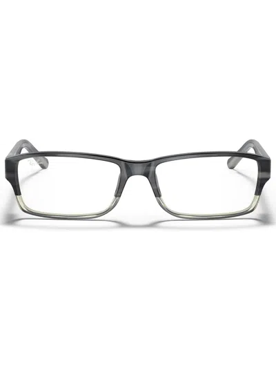 Ray Ban Rectangle-frame Glasses In Gray