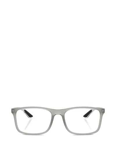 Ray Ban Rectangle-frame Glasses In Gray