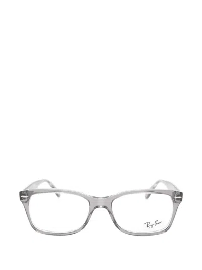 Ray Ban Rectangle-frame Glasses In Gray