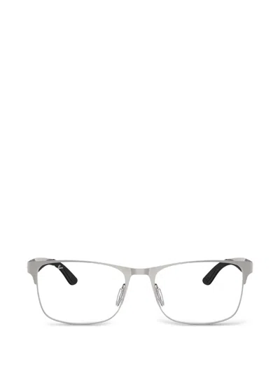 Ray Ban Rectangle-frame Glasses In Gray