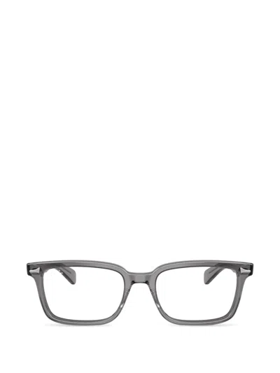 Ray Ban Rectangle-frame Glasses In Gray